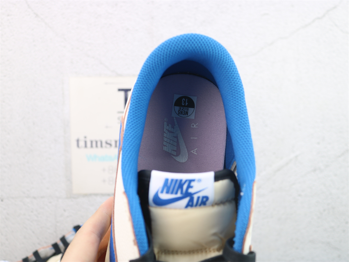PK Batch Fragment x Travis Scott x Air Jordan 1 Low Sail Military Blue DM7866 104
